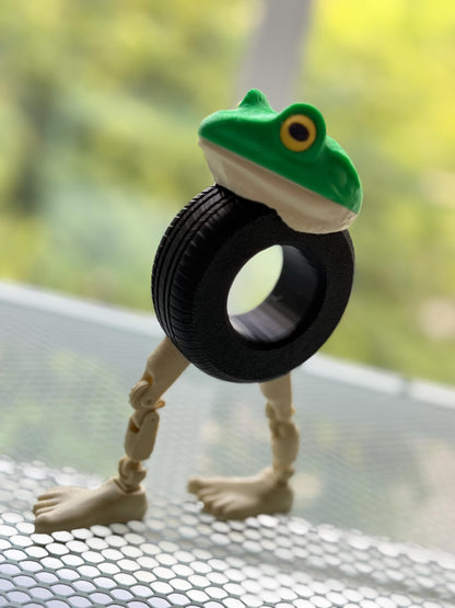 Boneca Ambalabu 3D Printed Meme Figurine Frog Tire Lady Toy Surreal TikTok Desk Decor Viral Meme TikTok trend Ambalu toy Italian Brainrot