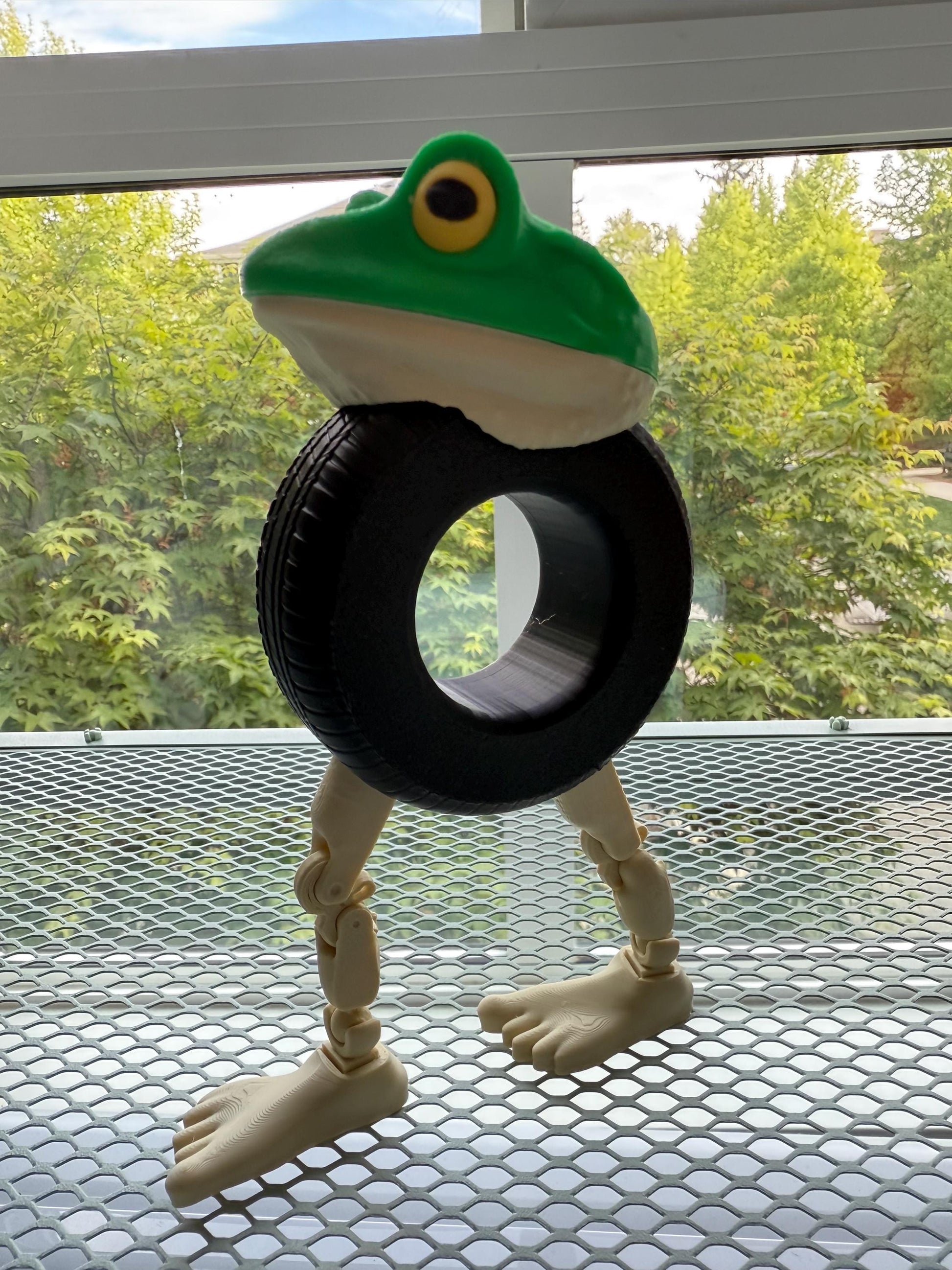 Boneca Ambalabu 3D Printed Meme Figurine Frog Tire Lady Toy Surreal TikTok Desk Decor Viral Meme TikTok trend Ambalu toy