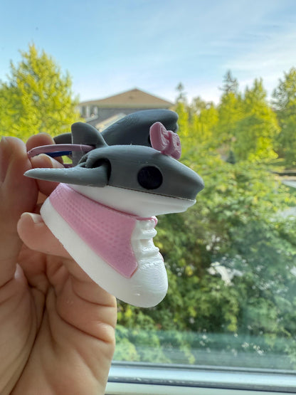 Mini Tralalero Tralala Keychain I Piccoli Brainrot Figurines Toy 3D Printed Viral Meme Figure TikTok Trend Collectible Funny Gift Shark