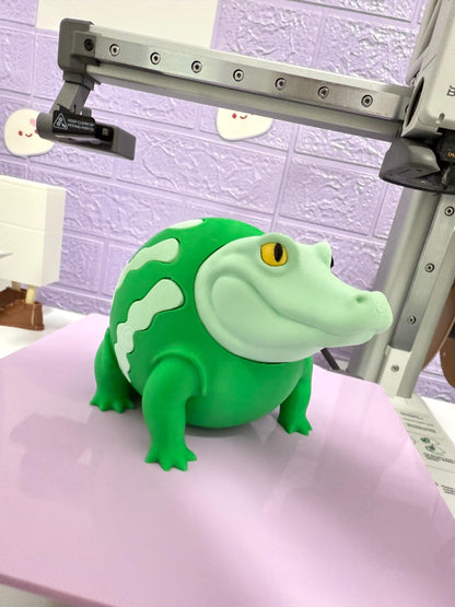 Glorbo Frutto Drillo Meme Figure Funny 3D Printed Italian Brainrot Collectible Toy Viral TikTok Frog Crocodile Fruit Figurine