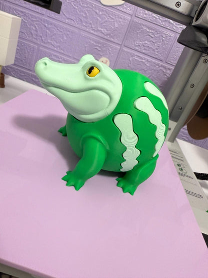 Glorbo Frutto Drillo Meme Figure Funny 3D Printed Italian Brainrot Collectible Toy Viral TikTok Frog Crocodile Fruit Figurine