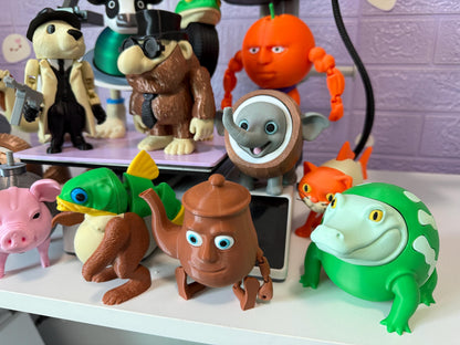 Italian brainrot full meme Toys 3D Printed Viral Meme Figure TikTok Trend Collectible Funny Gift for Meme Tiktok Fans Complete Collection