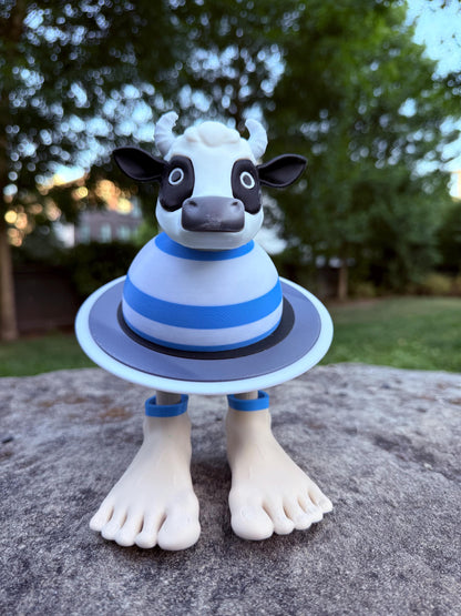 Vaca Saturno Saturnita Toy Funny gift cow Figure Viral TikTok Trend Collectible Desktop Gift for Meme Lovers Gen Z gift Italian Brainrot
