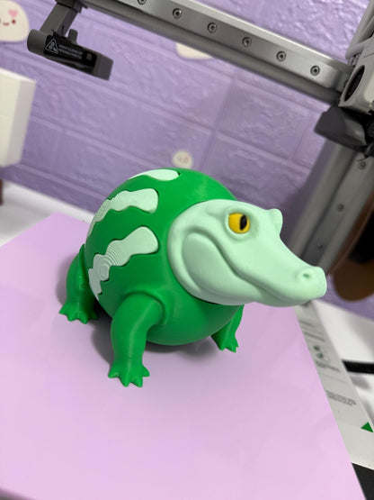 Glorbo Frutto Drillo Meme Figure Funny 3D Printed Italian Brainrot Collectible Toy Viral TikTok Frog Crocodile Fruit Figurine