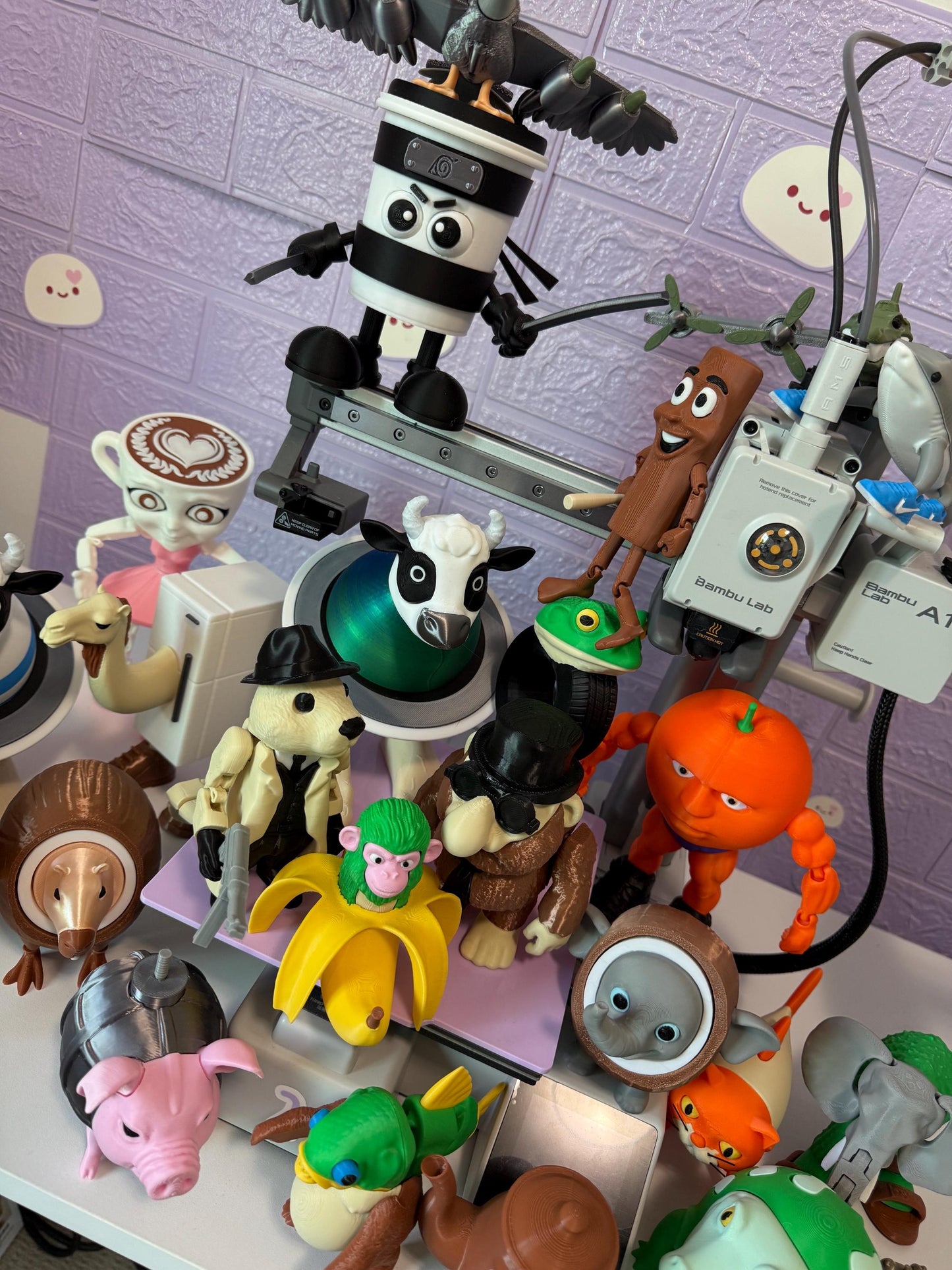 Italian brainrot full meme Toys 3D Printed Viral Meme Figure TikTok Trend Collectible Funny Gift for Meme Tiktok Fans Complete Collection