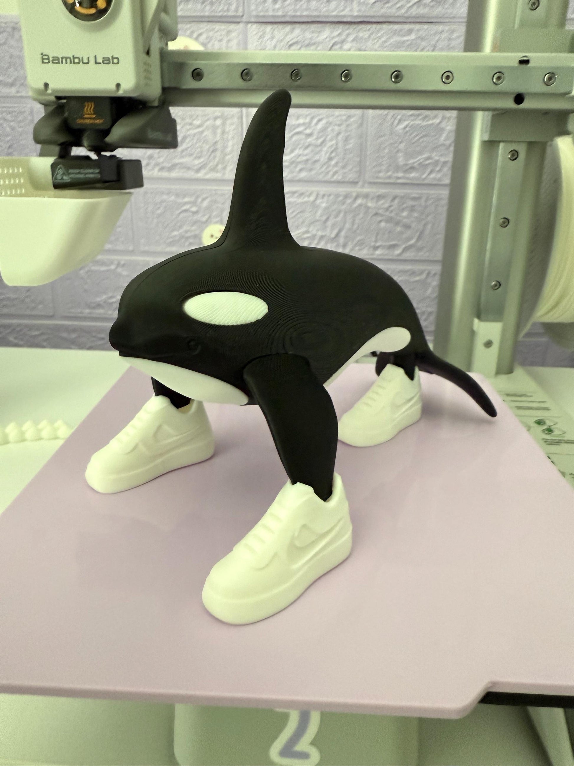 Orcalero Tralala orca Toy 3D Printed Viral Meme Figure TikTok Trend Collectible Funny Gift Sneakers Meme Tiktok Italian 