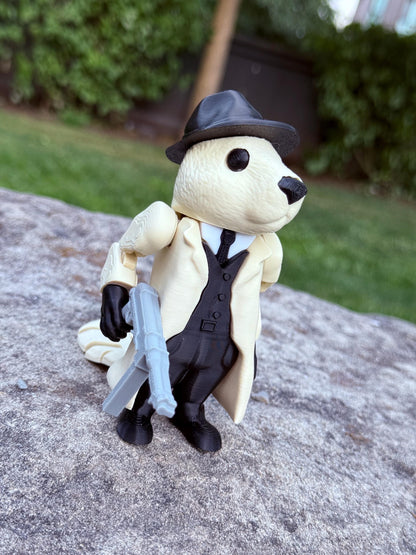Bobrito Bandito – 3D Printed Meme Figure Brainrot Gangster Doggo Meme Figurine Viral TikTok Brainrot Decor Funny Desk Toy Gift Viral GAG