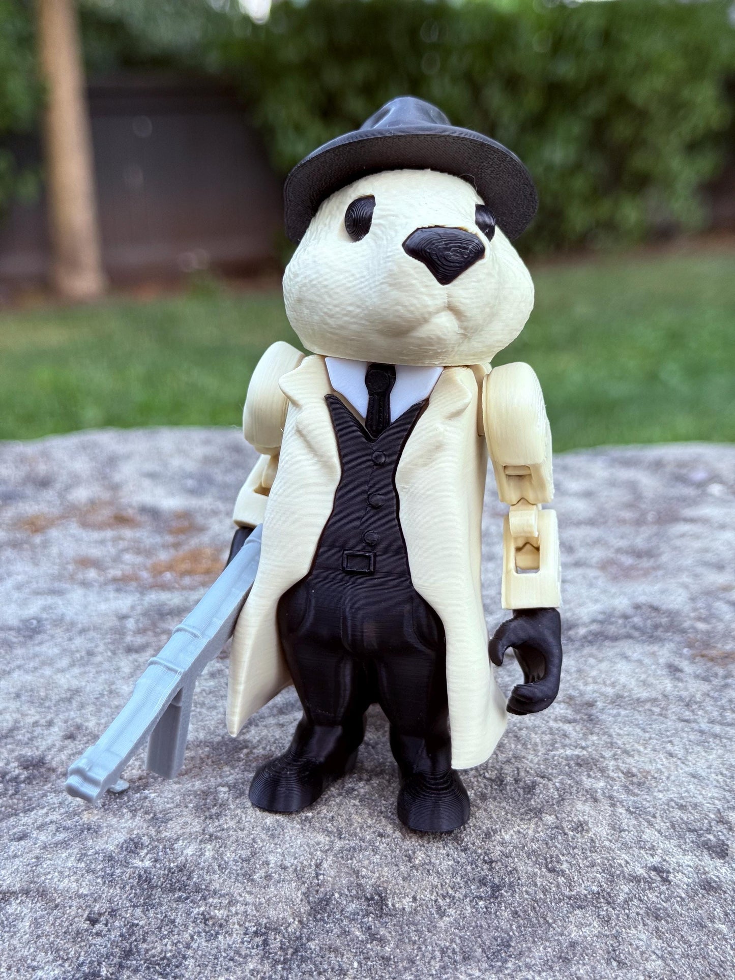 Bobrito Bandito – 3D Printed Meme Figure Brainrot Gangster Doggo Meme Figurine Viral TikTok Brainrot Decor Funny Desk To