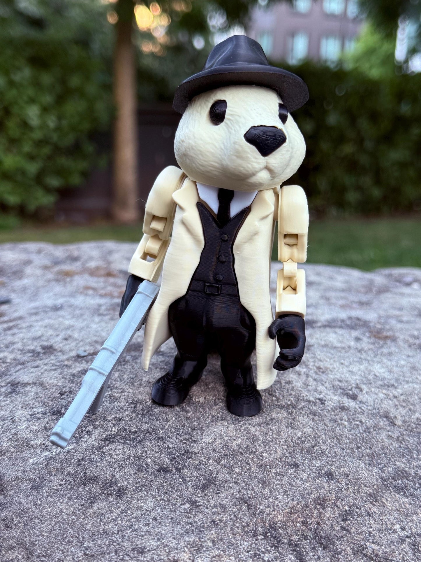 Bobrito Bandito – 3D Printed Meme Figure Brainrot Gangster Doggo Meme Figurine Viral TikTok Brainrot Decor Funny Desk Toy Gift Viral GAG