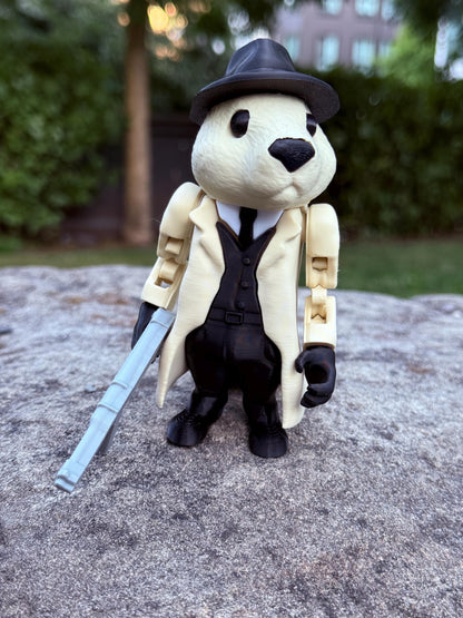 Bobrito Bandito – 3D Printed Meme Figure Brainrot Gangster Doggo Meme Figurine Viral TikTok Brainrot Decor Funny Desk Toy Gift Viral GAG