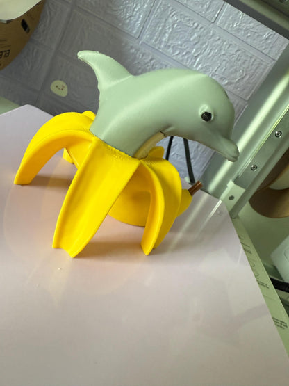 Bananita Dolfinita 3D Printed Italian Brainrot Meme Viral Figure Funny Animal Toy Viral Meme Figure TikTok Trend