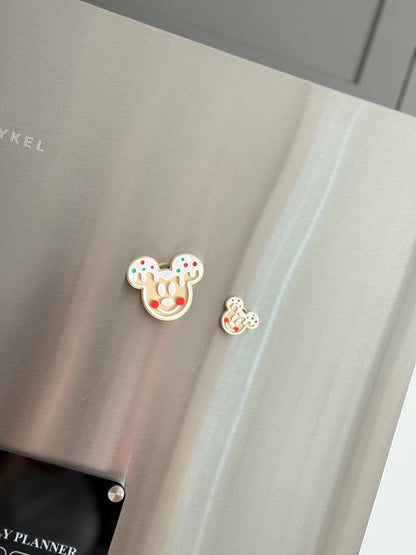 Gingerbread Mouse Christmas Fridge Magnets: Holiday Kitchen Decor