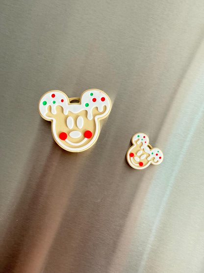 Gingerbread Mouse Christmas Fridge Magnets: Holiday Kitchen Decor