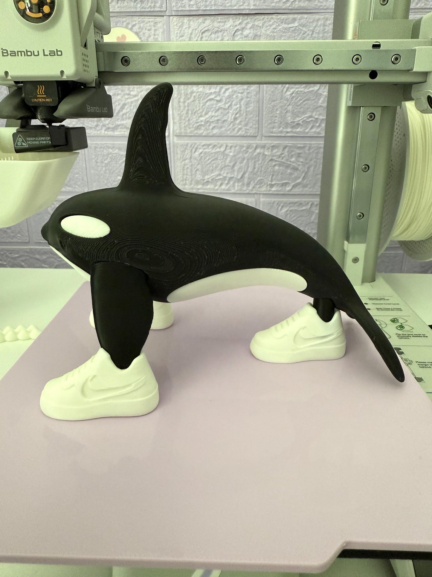 Orcalero Tralala orca Toy 3D Printed Viral Meme Figure TikTok Trend Collectible Funny Gift Sneakers Meme Tiktok Italian Brainrot