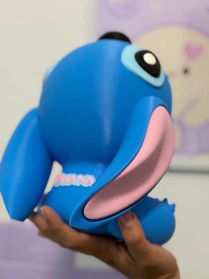 Blue monster Popcorn Bowl 3D printed: Funny Movie Night Snack Holder Cute Kitchen Decor Gift