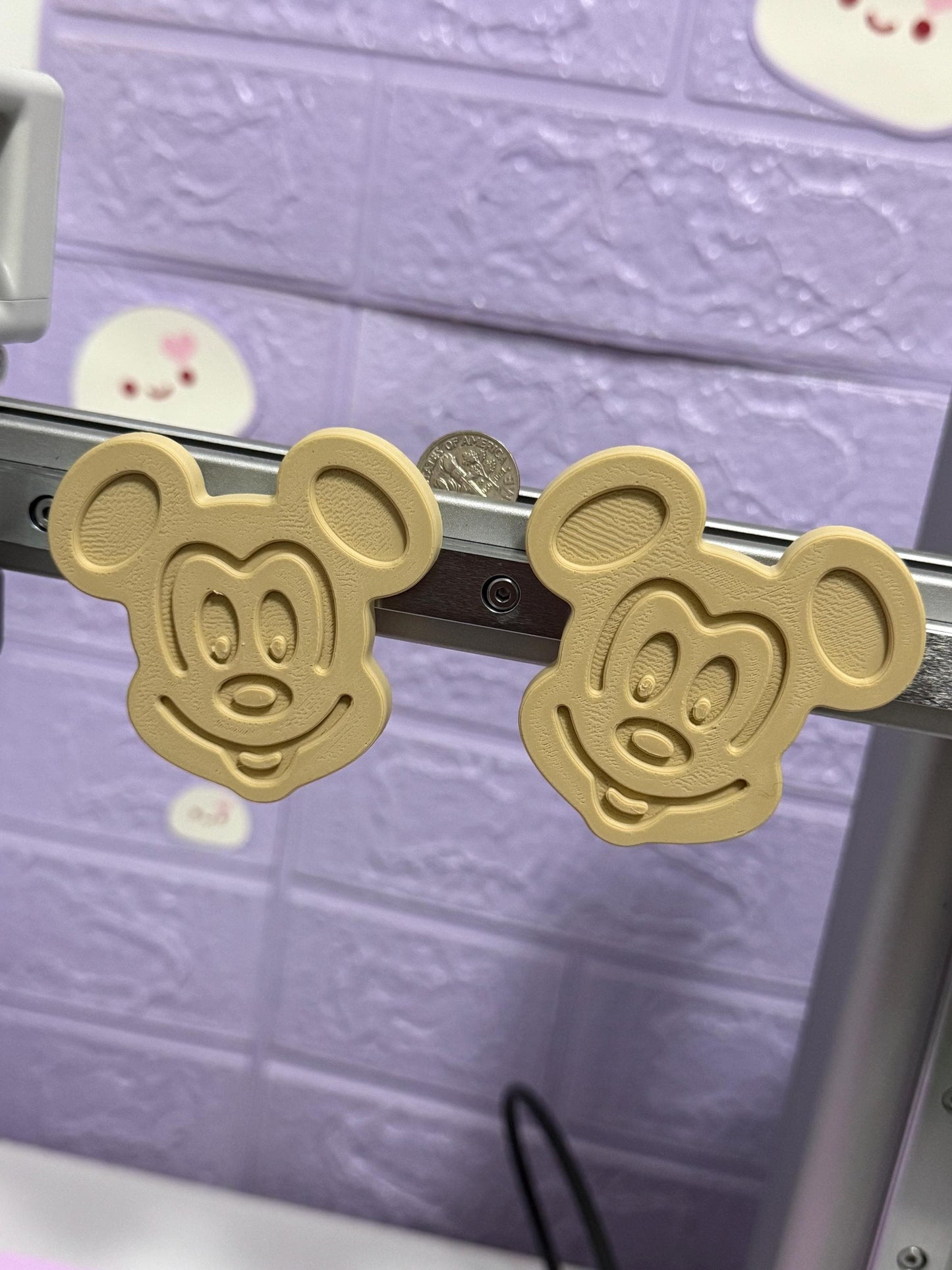 Mickey Waffle Magnet Fridge Decor Cute Kitchen Gift 3D Printed Disney Item Cruise Stateroom decor High seas Fish extende