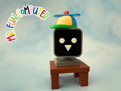 Mr Fun Computer Sprunki toy keychain 3D Printed Incredibox Inspired Mini Toys Gamer Gift Party Favor Cake Topper birthda
