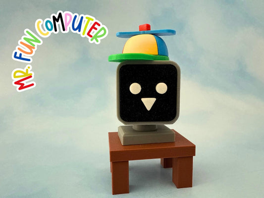 Mr Fun Computer Sprunki toy keychain 3D Printed Incredibox Inspired Mini Toys Gamer Gift Party Favor Cake Topper birthda