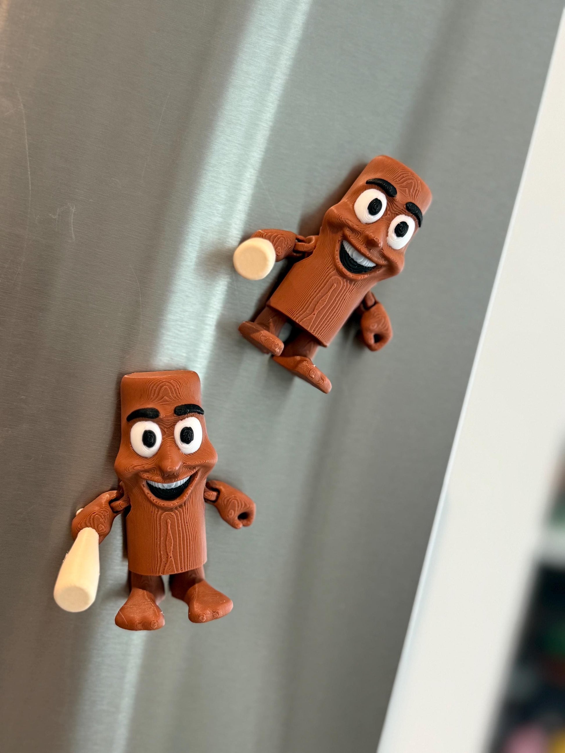 Tung Tung Sahur Magnet: 3D Printed Italian Brainrot Meme Decor