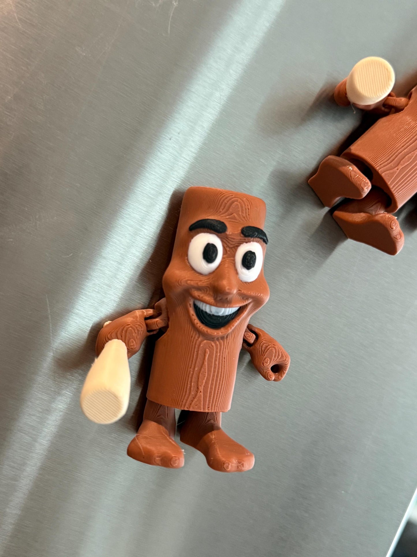 Tung Tung Sahur Magnet: 3D Printed Italian Brainrot Meme Decor