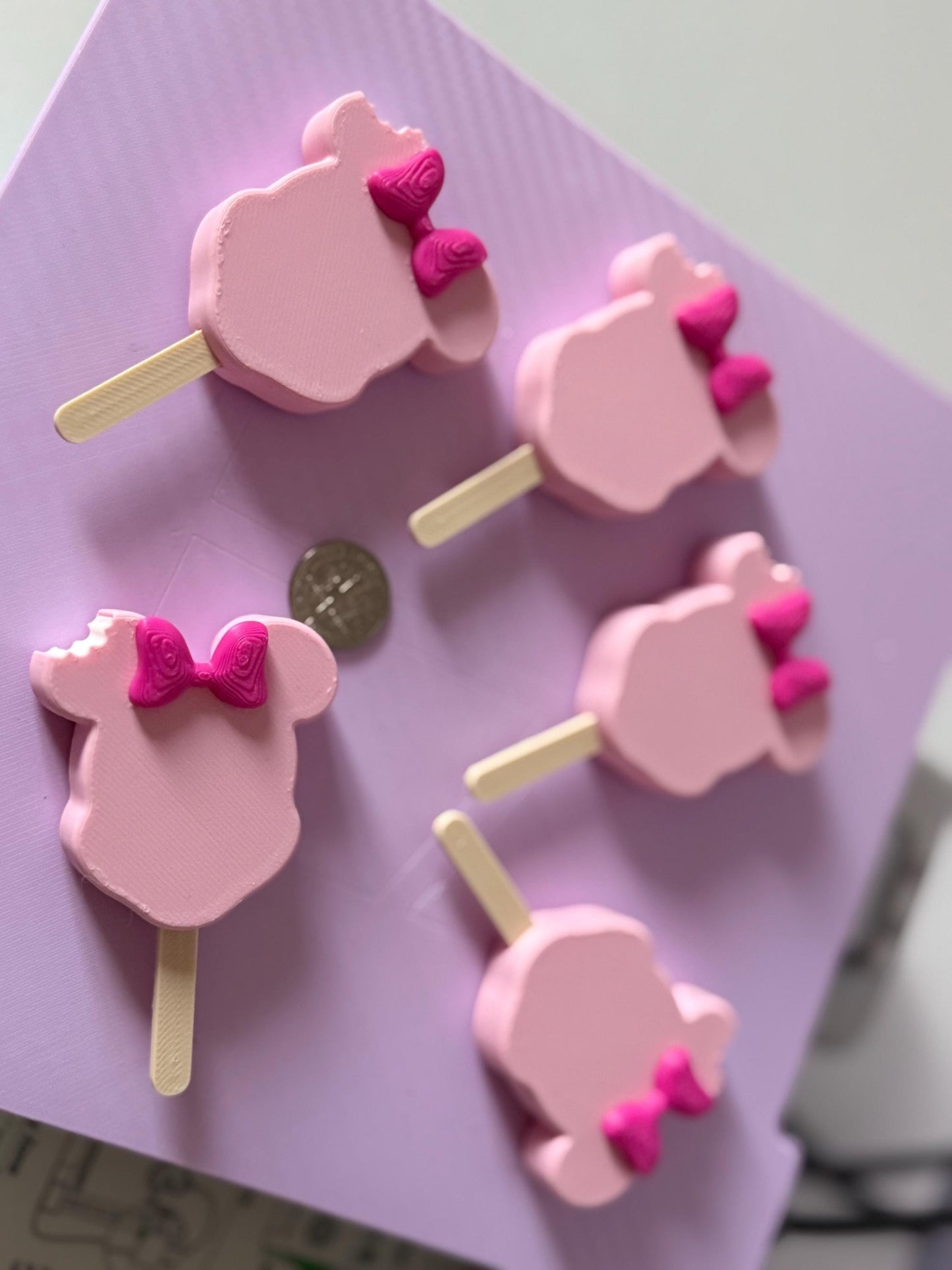 Personalized Minnie Ice Cream Magnet: 3D Printed Cruise Decor