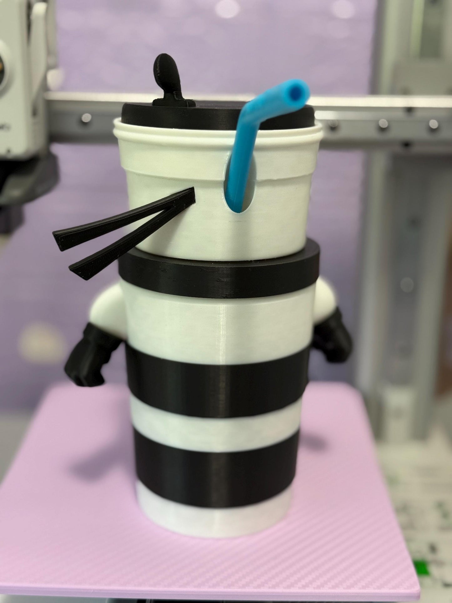 Cappuccino Assassino tumbler 3D Printed figure Brainrot Italian memes Desk Toy coffee Cup Gift for Killer Cappucchino and Meme Tiktok Fans