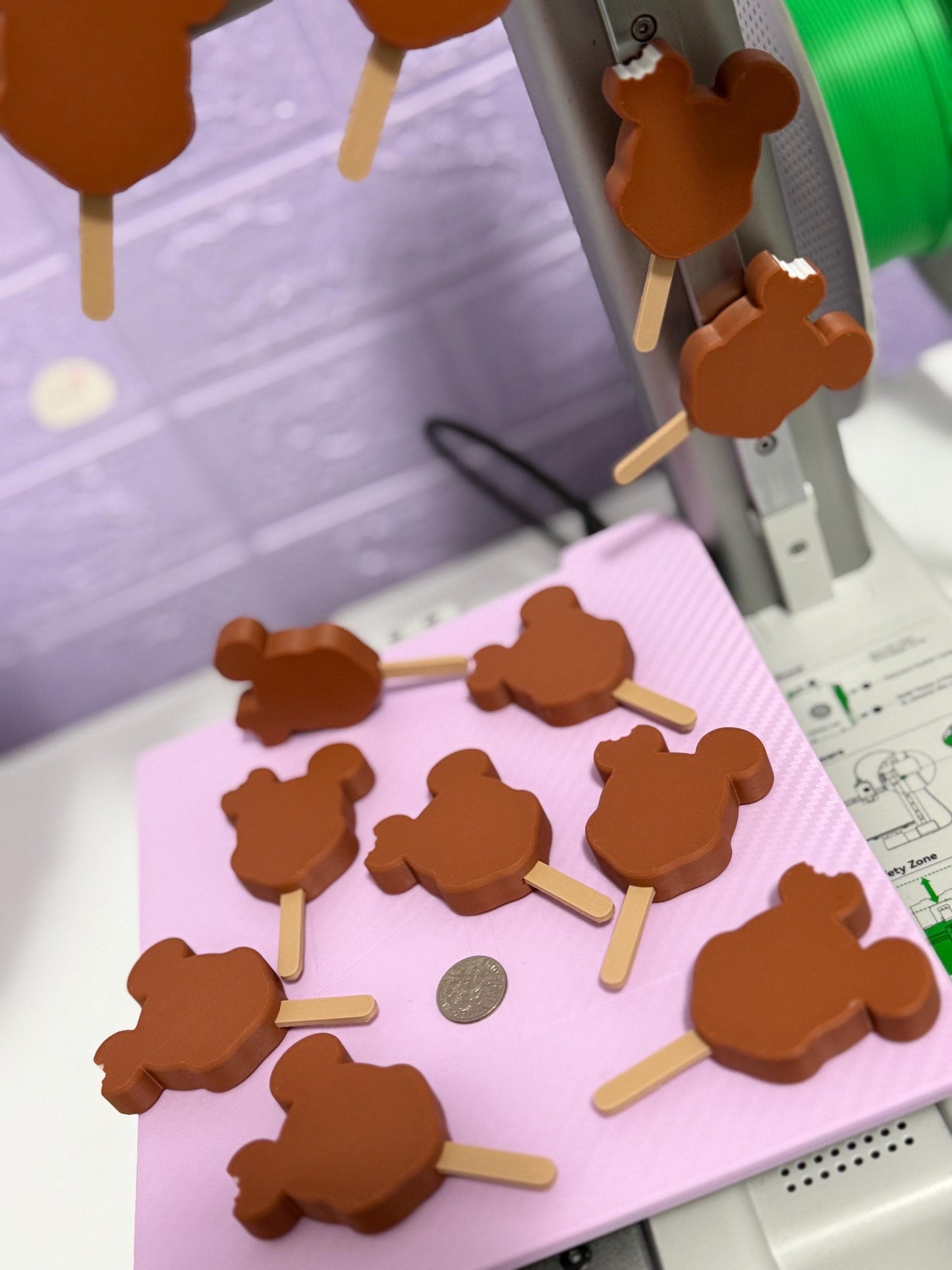 Custom Mickey Ice Cream Magnet: 3D Printed Cruise Decor