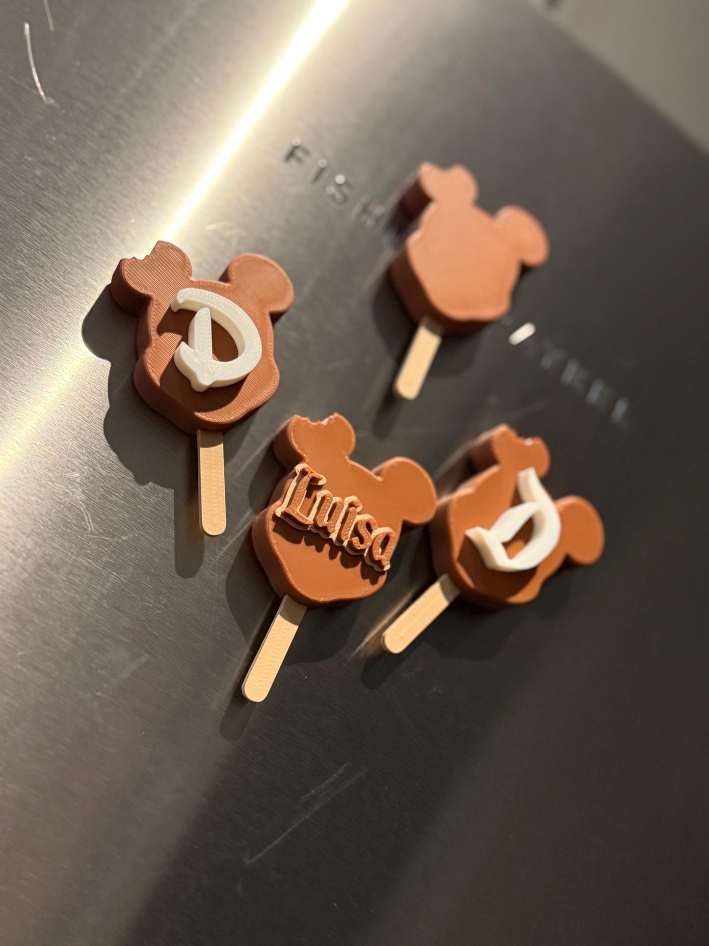 Custom Mickey Ice Cream Magnet: 3D Printed Cruise Decor