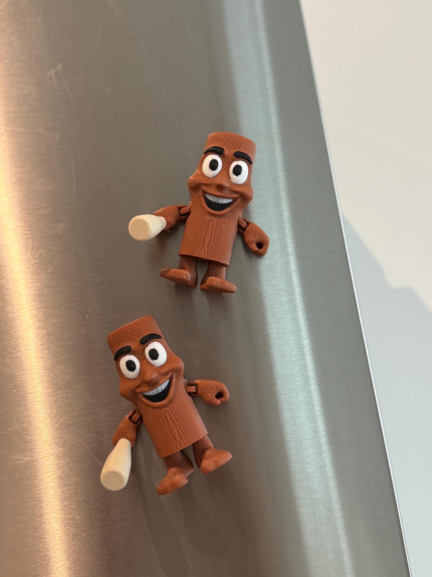 Tung Tung Sahur Magnet: 3D Printed Italian Brainrot Meme Decor