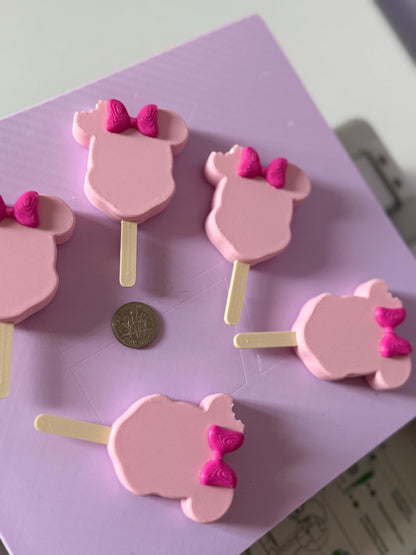 Personalized Minnie Ice Cream Magnet: 3D Printed Cruise Decor