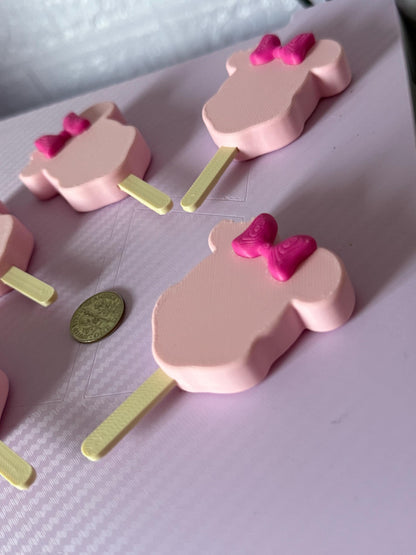 Personalized Minnie Ice Cream Magnet: 3D Printed Cruise Decor