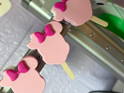 Personalized Minnie Ice Cream Magnet: 3D Printed Cruise Decor
