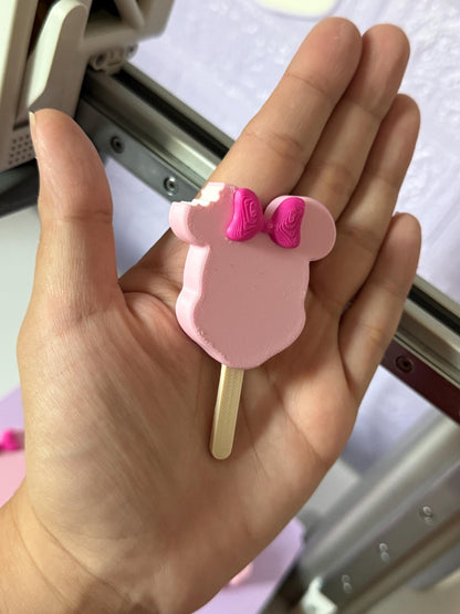 Personalized Minnie Ice Cream Magnet: 3D Printed Cruise Decor