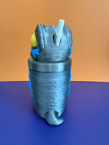 3D Printed Dinosaur Tumbler: Custom T-Rex Drinkware