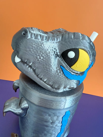 3D Printed Dinosaur Tumbler: Custom T-Rex Drinkware