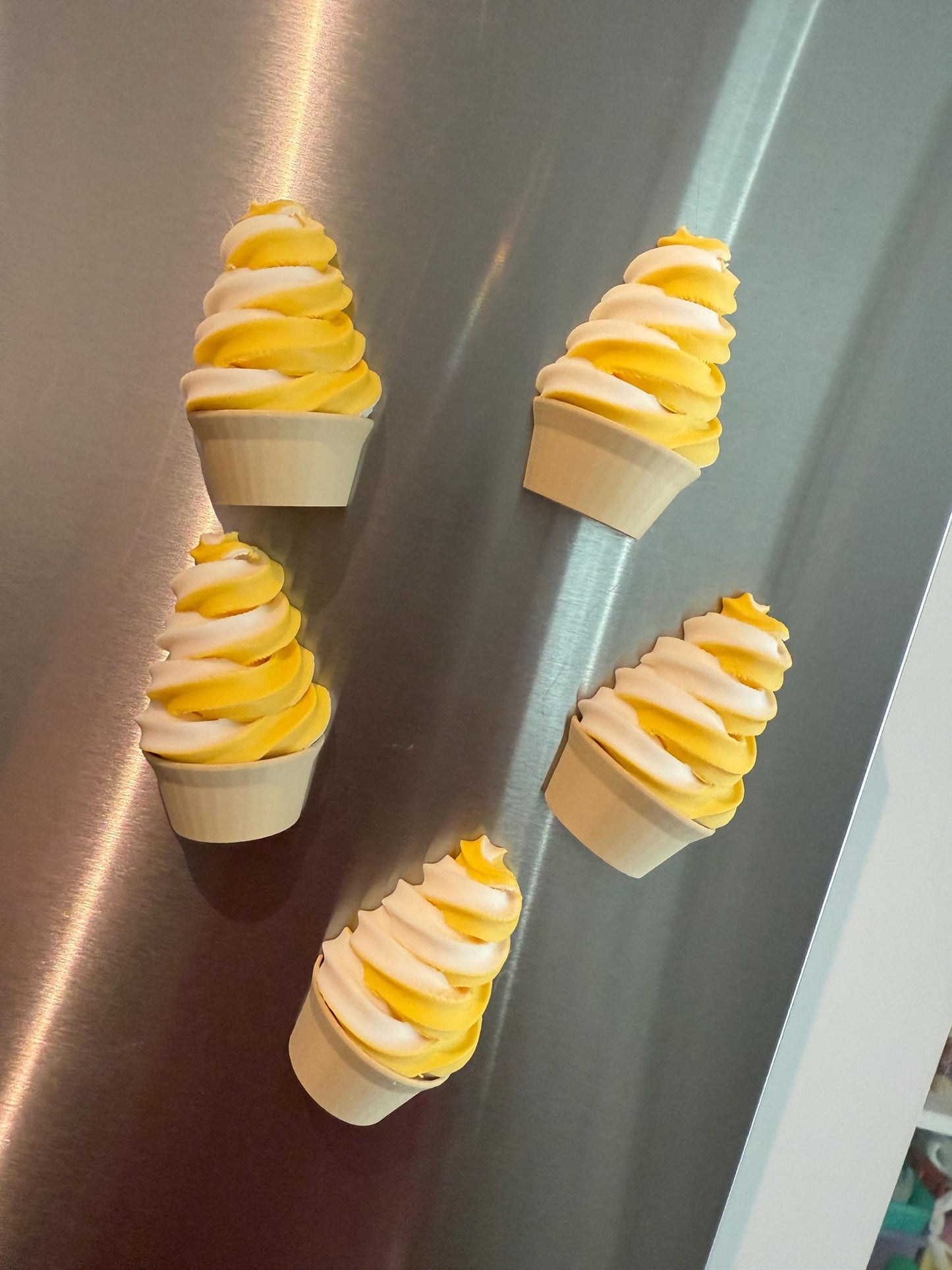 3D Printed Ice Cream Treat Magnet: Cruise Decor, Fish Extender Gift