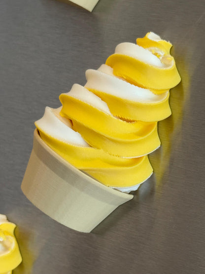 3D Printed Ice Cream Treat Magnet: Cruise Decor, Fish Extender Gift