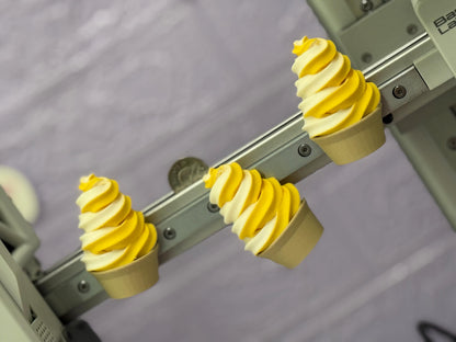 3D Printed Ice Cream Treat Magnet: Cruise Decor, Fish Extender Gift