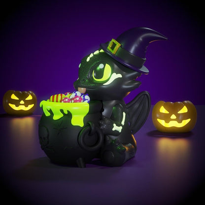 Toothless Popcorn Bucket Halloween 3D Printed Cauldron Decoration, Cute Witch Dragon Candy Bowl, Spooky Home Decor, Unique Gift Halloween