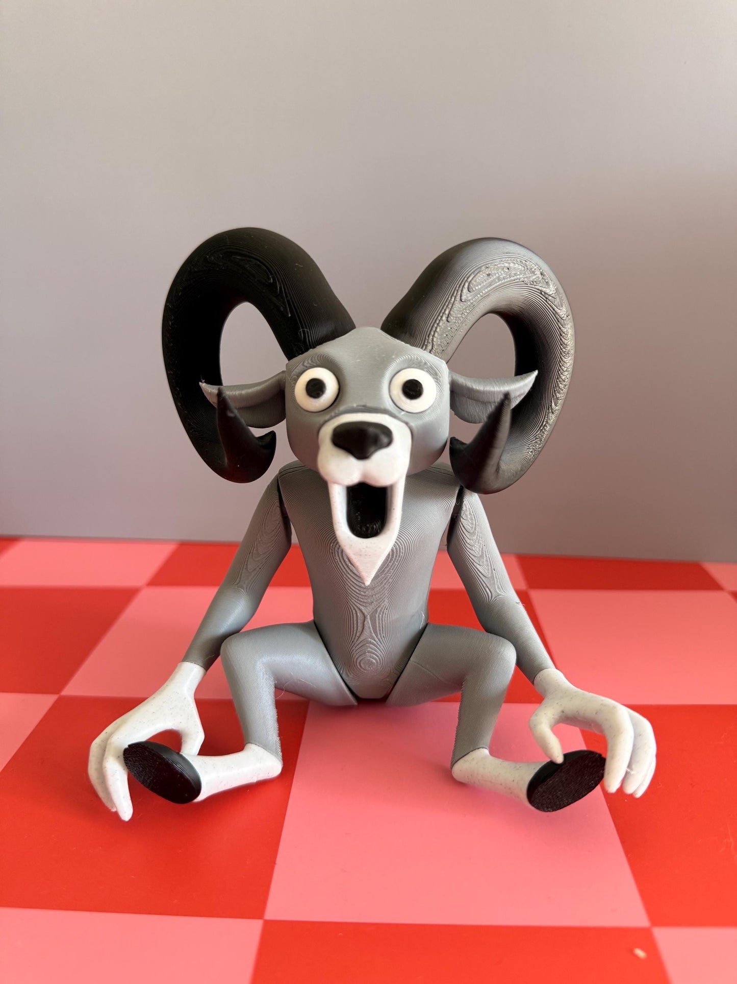 99 Nights In The Forest The Ram The Owl The Deer Figurine, Articulated 3D Printed Toy, Unique Fantasy Creature Collectible