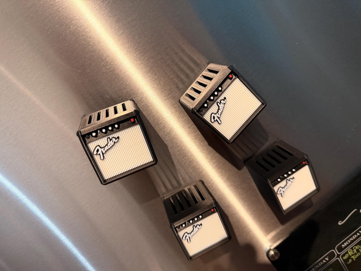 Mini Guitar Amp Magnet Pick Holder: 3D Printed Rock Decor