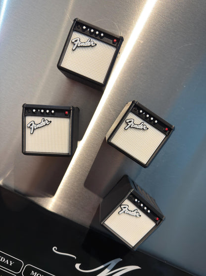 Mini Guitar Amp Magnet Pick Holder: 3D Printed Rock Decor