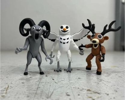 99 Nights In The Forest Ram Figurine, Articulated 3D Printed Toy, Unique Fantasy Creature Collectible, Gift For Art Lovers And Collectors