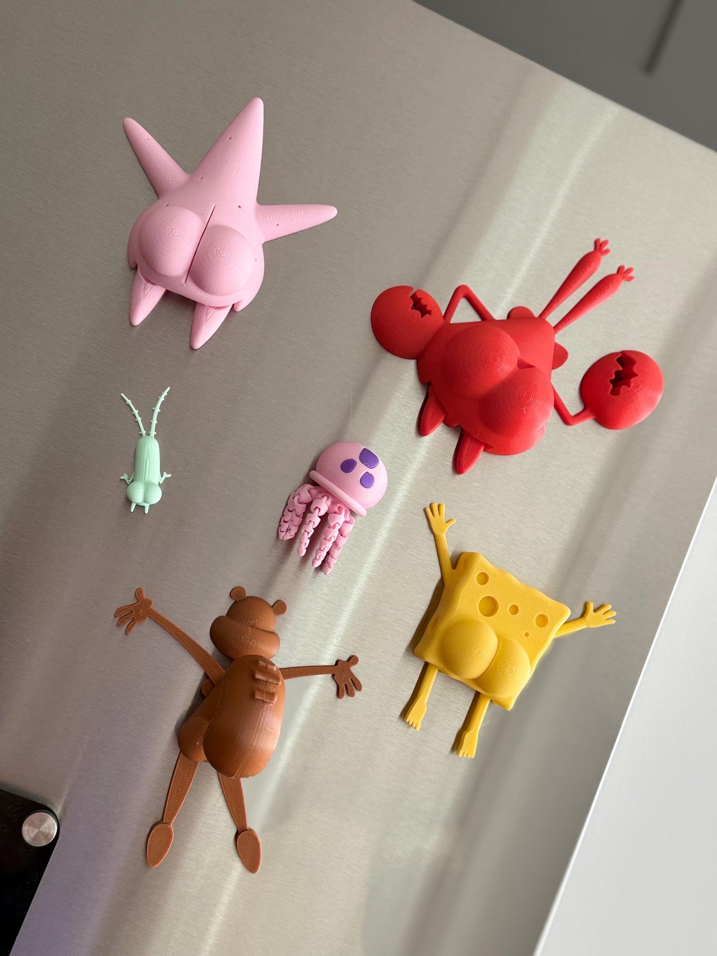 Sea Sponge and pals butt magnets Funny 3D Printed Butt Magnets Hilarious Cartoon inspired Fridge Decor Meme Christmas Gift