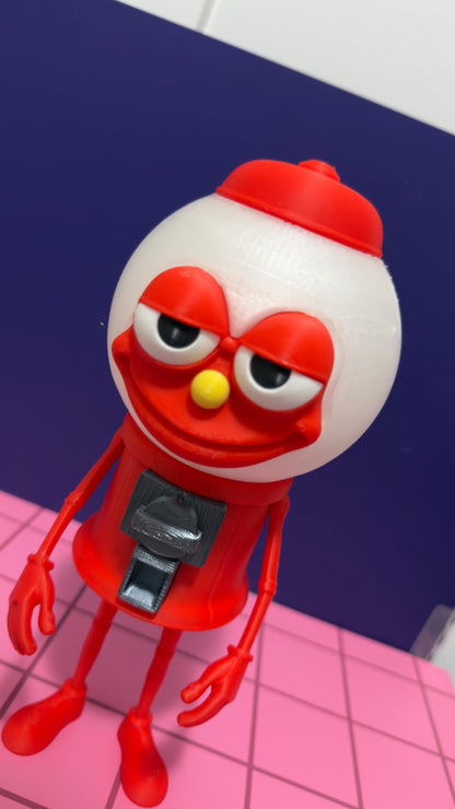 Chicleteira Bicicleta Figure Brainrot Gumball Machine Toy 3D Printed Meme Collectible Funny Quirky Desk Buddy Gift Steal a Brainrot