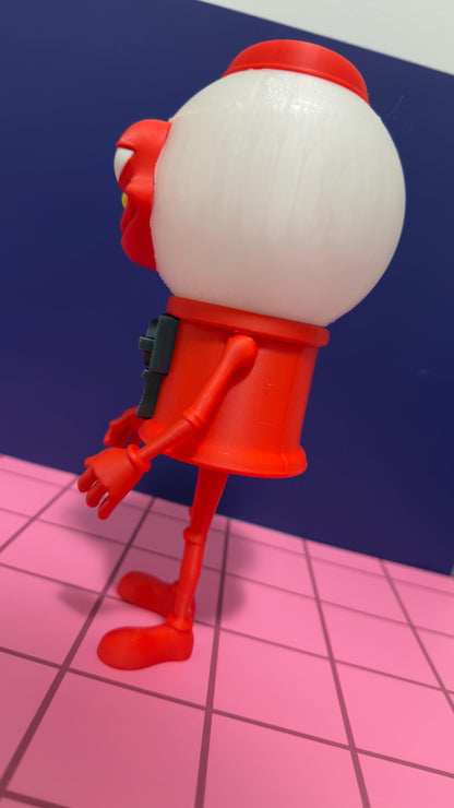 Chicleteira Bicicleta Figure Brainrot Gumball Machine Toy 3D Printed Meme Collectible Funny Quirky Desk Buddy Gift Steal a Brainrot