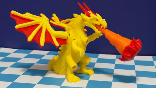 Dragon Cannelloni Figure Fire Breathing Dragon Toy 3D Printed Fantasy Creature Articulated Dragon Collectible steal a Br