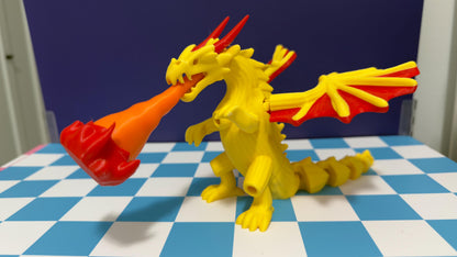 Dragon Cannelloni Figure Fire Breathing Dragon Toy 3D Printed Fantasy Creature Articulated Dragon Collectible steal a Brainrot Gift
