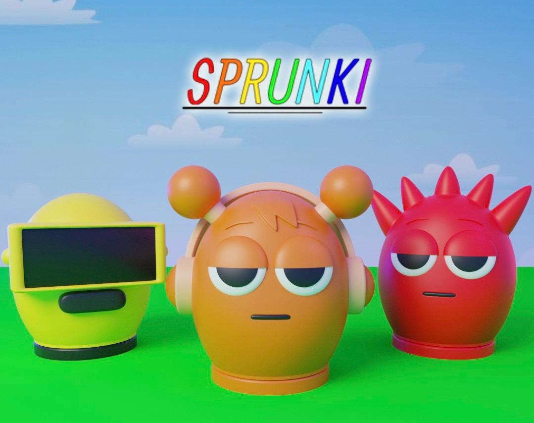 Sprunki Easter Eggs Fillable Cute 3D Printed Egg Figures Easter Basket Stuffers Colorful Collectible Egg Decor