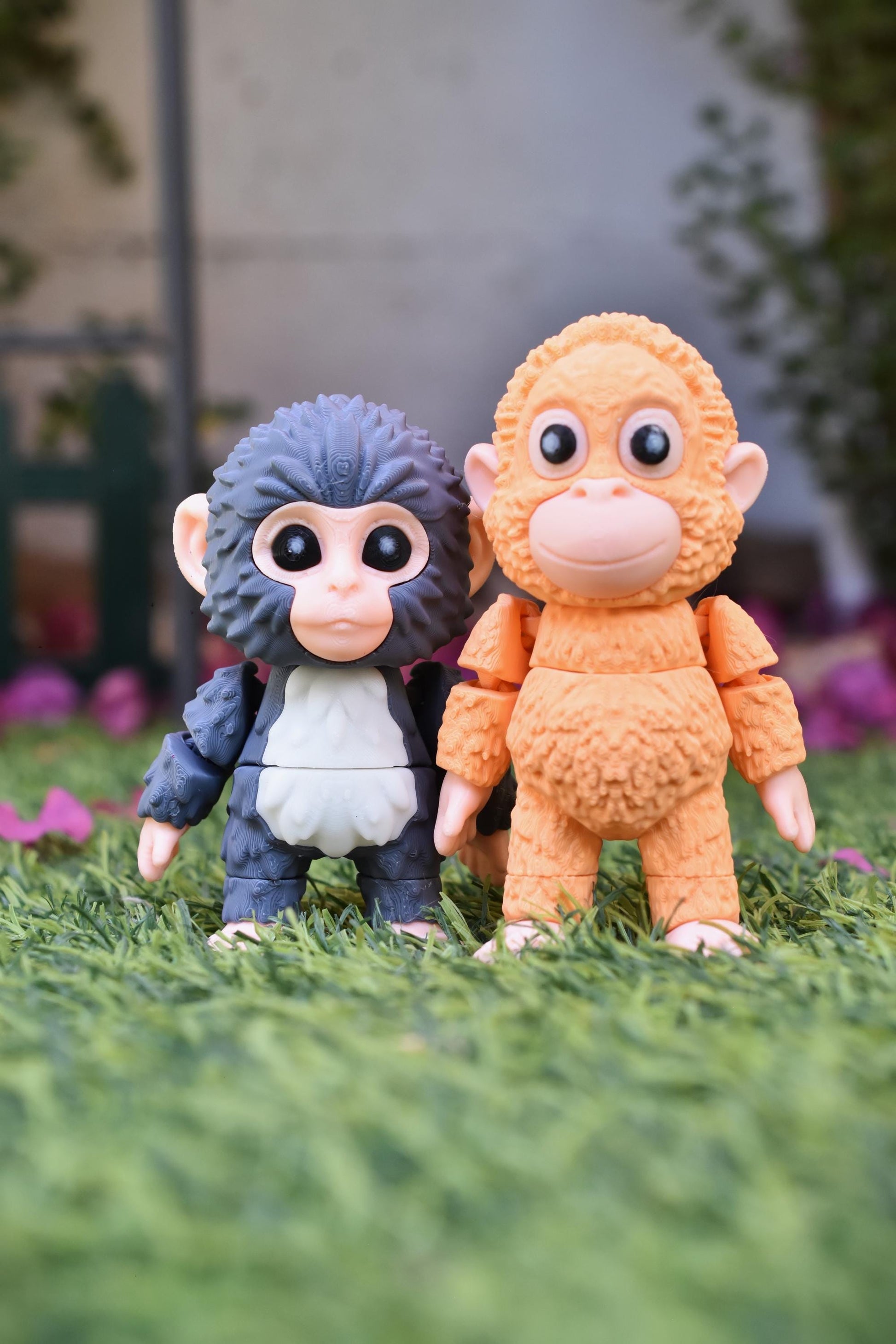 Punch figure monkey gift Viral Monkey Inspired Jungle Duo bag charm Collectible Cute Primate Statue Fan Art Decor
